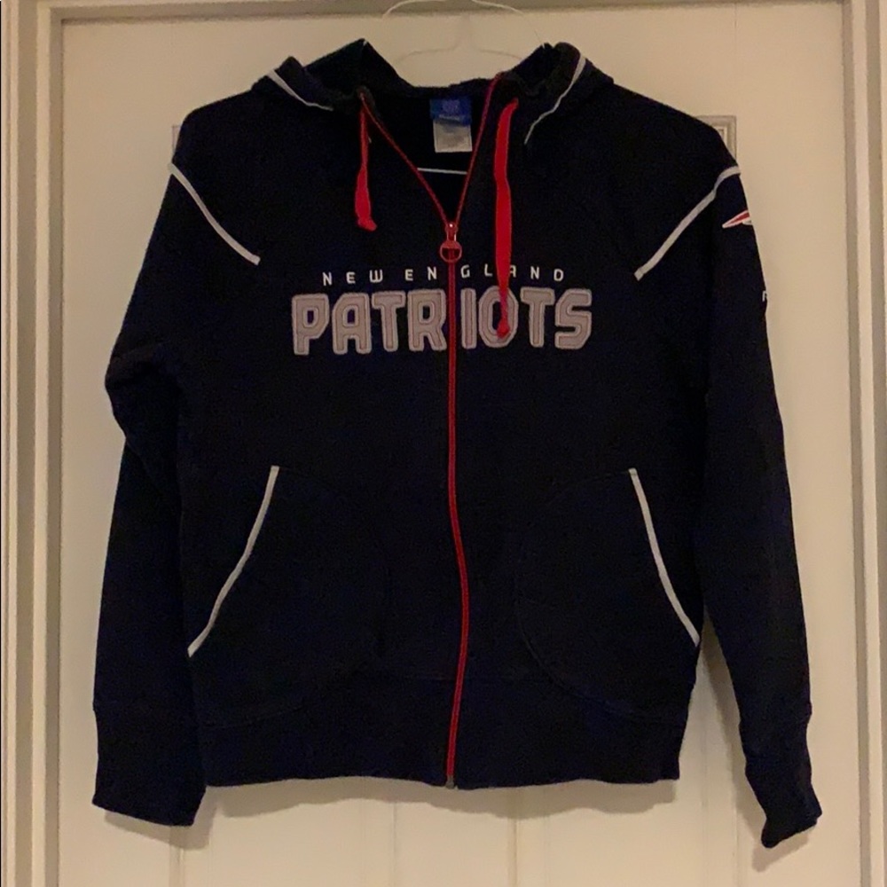 Patriots Reebok NFL sweatshirt hoodie full zip